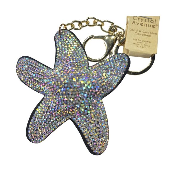 Crystal Avenue Starfish Keychain nwt ocean nautical gift beach vacation sparkle - Picture 1 of 5